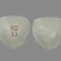 Sirolimus (systemic) (monograph) (Rapamune)-RD 53-1 mg-White-Three-sided