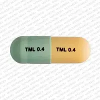 Tamsulosin (Tamsulosin [ tam-soo-loe-sin ])-TML 0.4 TML 0.4-0.4 mg-Green & Yellow-Capsule-shape