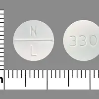 Trimethoprim (Trimethoprim [ trye-meth-oh-prim ])-N L 330-100 mg-White-Round