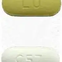 Amlodipine and telmisartan (Amlodipine and telmisartan [ am-loe-de-peen-and-tel-me-sar-tan ])-LU C57-10 mg / 80 mg-Yellow & White-Capsule-shape