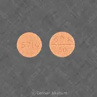 Amoxapine (Amoxapine [ a-mox-a-peen ])-5714 DAN 50-50 mg-Orange-Round