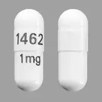 Anagrelide (Anagrelide [ an-ah-gre-lide ])-1462 1 mg-1 mg-White-Capsule-shape