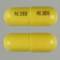 Chlordiazepoxide and clidinium (Chlordiazepoxide and clidinium [ klor-dye-az-e-pox-ide-and-kli-di-nee-um ])-RE 369 RE 369-5 mg / 2.5 mg-Yellow-Capsule-shape