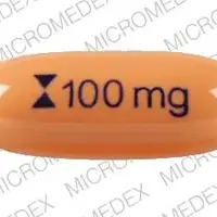 Cyclosporine (systemic) (monograph) (Gengraf)-Logo 100 mg-100 mg-Brown-Capsule-shape