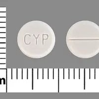 Cyproheptadine (Cyproheptadine [ sip-roe-hep-ta-deen ])-CYP-4 mg-White-Round