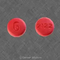 Demeclocycline (Demeclocycline [ dem-e-kloe-sye-kleen ])-G 2122-300 mg-Red-Round