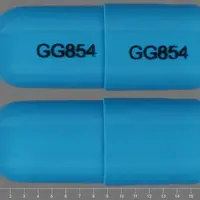 Dicloxacillin (Dicloxacillin [ dye-klox-a-sil-in ])-GG854 GG854-250 mg-Blue-Capsule-shape