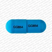 Dicloxacillin (Dicloxacillin [ dye-klox-a-sil-in ])-GG854 GG854-250 mg-Blue-Capsule-shape