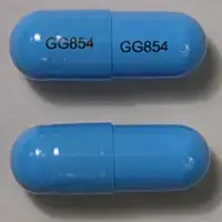 Dicloxacillin (Dicloxacillin [ dye-klox-a-sil-in ])-GG854 GG854-250 mg-Blue-Capsule-shape