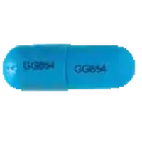 Dicloxacillin (Dicloxacillin [ dye-klox-a-sil-in ])-GG854 GG854-250 mg-Blue-Capsule-shape