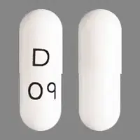 Didanosine (Didanosine [ dye-dan-oh-seen ])-D 09-400mg-White-Capsule-shape