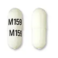 Didanosine (Didanosine [ dye-dan-oh-seen ])-M159 M159-125 mg-White-Capsule-shape