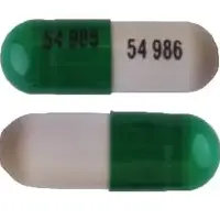 Flucytosine (Flucytosine [ floo-sye-toe-seen ])-54 986 54 986-250 mg-Green / Gray-Capsule-shape