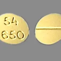 Leucovorin (injection) (Leucovorin (injection) [ loo-koe-vor-in ])-54 650-15 mg-Yellow-Round