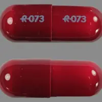 Oxazepam (Oxazepam [ ox-a-ze-pam ])-R-073 R-073-30 mg-Maroon-Capsule-shape