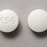 Acetaminophen, aspirin, and caffeine (Acetaminophen, aspirin, and caffeine [ ah-seet-a-min-oh-fen, asp-i-rin, and-kaf-een ])-K56-acetaminophen 250 mg / aspirin 250 mg / caffeine 65 mg-White-Round