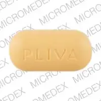 Pentoxifylline (Pentoxifylline [ pen-tox-i-fi-leen ])-PLIVA 609-400 mg-Yellow-Capsule-shape