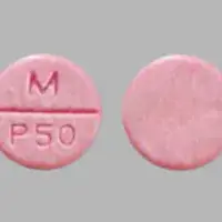 Phenytoin (Phenytoin (oral) [ fen-i-toyn ])-M P50-50 mg-Pink-Round