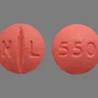 Tinidazole (Tinidazole [ tye-nye-da-zole ])-N L 550-250 mg-Pink-Round