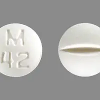 Bromocriptine (Bromocriptine (parlodel) [ broe-moe-krip-teen ])-M 42-2.5 mg-White-Round