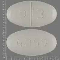 Cefadroxil (Cefadroxil [ sef-a-drox-il ])-9 3 4059-1 g (1000mg)-White-Oval