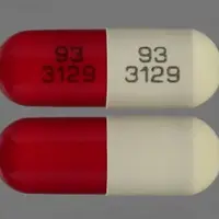 Disopyramide (Disopyramide [ dye-soe-pir-a-mide ])-93 3129 93 3129-150 mg-Beige & Red-Capsule-shape