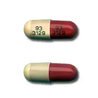 Disopyramide (Disopyramide [ dye-soe-pir-a-mide ])-93 3129 93 3129-150 mg-Beige & Red-Capsule-shape