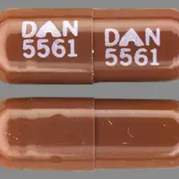 Disopyramide (Disopyramide [ dye-soe-pir-a-mide ])-DAN 5561 DAN 5561-150 mg-Brown-Capsule-shape