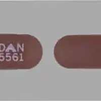 Disopyramide (Disopyramide [ dye-soe-pir-a-mide ])-DAN 5561 DAN 5561-150 mg-Brown-Capsule-shape