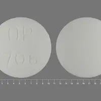 Disulfiram (Disulfiram [ dye-sul-fi-ram ])-OP 706-250 mg-White-Round