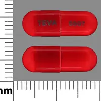 Fluoxetine and olanzapine (Fluoxetine and olanzapine [ floo-ox-eh-teen-and-oh-lan-za-peen ])-TEVA 5507-50 mg / 12 mg-Maroon-Capsule-shape