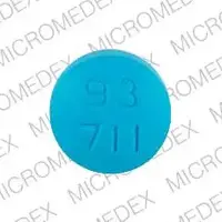 Flurbiprofen (Flurbiprofen [ flure-bi-proe-fen ])-93 711-100 mg-Blue-Round