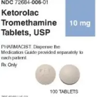 Ketorolac (oral/injection) (Ketorolac (oral/injection) [ kee-toe-role-ak ])-KET10-10 mg-White-Round