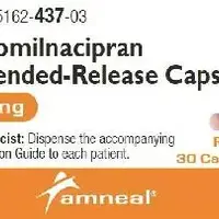 Levomilnacipran (Levomilnacipran [ lee-voe-mil-na-si-pran ])-AN 437-80 mg-Pink & White-Capsule-shape