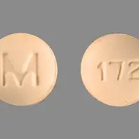 Metolazone (Metolazone [ me-tol-a-zone ])-M 172-2.5 mg-Peach-Round