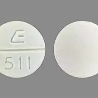 Quinidine (Quinidine (oral/injection) [ kwih-nih-deen ])-E 511-200 mg-White-Round