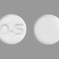 Rasagiline (Rasagiline [ ras-aj-il-een ])-0.5-0.5 mg-White-Round