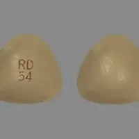 Sirolimus (systemic) (monograph) (Rapamune)-RD 54-2 mg-Yellow-Three-sided