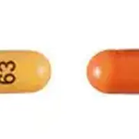 Stavudine (Stavudine [ sta-vue-deen ])-H 63-15 mg-Orange-Capsule-shape