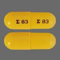 Acitretin (Acitretin [ a-si-tre-tin ])-E 83 E 83-25 mg-Yellow-Capsule-shape