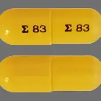 Acitretin (Acitretin [ a-si-tre-tin ])-E 83 E 83-25 mg-Yellow-Capsule-shape