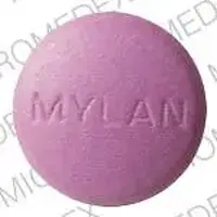 Amitriptyline and perphenazine (Amitriptyline and perphenazine [ a-mee-trip-ti-leen-and-per-fen-a-zeen ])-MYLAN 73-50 mg / 4 mg-Purple-Round