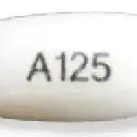 Bexarotene (systemic) (monograph) (Targretin)-A125-75 mg-White-Capsule-shape