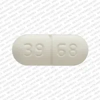 Chlorzoxazone (Chlorzoxazone [ klor-zox-a-zone ])-WPI 39 68-500 mg-White-Capsule-shape