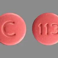 Demeclocycline (Demeclocycline [ dem-e-kloe-sye-kleen ])-C 113-300 mg-Pink-Round