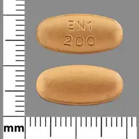 Entacapone (Entacapone [ en-tak-a-pone ])-EN1 200-200 mg-Orange-Oval