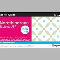 Norethindrone (Norethindrone [ nor-eth-in-drone ])-213-0.35 mg-Peach-Round