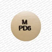 Paliperidone (Paliperidone (oral) [ pal-ee-per-i-done ])-M PD6-6 mg-Beige-Round