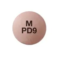 Paliperidone (Paliperidone (oral) [ pal-ee-per-i-done ])-M PD9-9 mg-Pink-Round