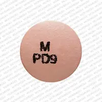 Paliperidone (injection) (Paliperidone (injection) [ pal-ee-per-i-done ])-M PD9-9 mg-Pink-Round